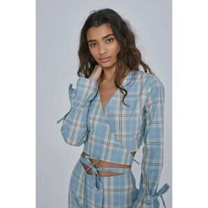 Milk It Vine Plaid Crop Top